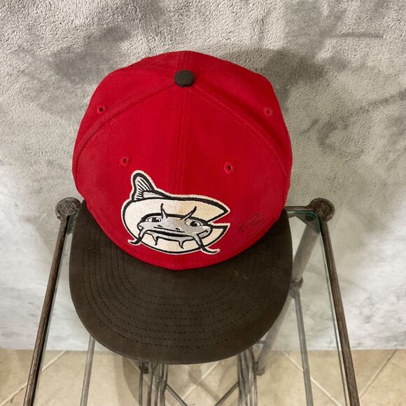 VTG. New Era Carolina Mudcats Fitted 7 1/4 Hat Cap Pro Model MiLB USA signed #35 - Picture 2 of 15